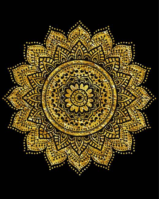Black Gold Mandala - 5D Diamond Paintings 